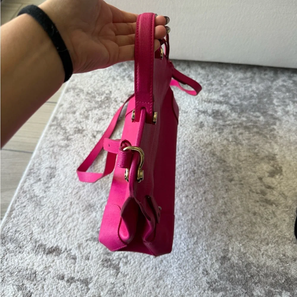 NWOT FURLA Piper leather MEDIUM Handbag CLOSE BODY SATCHEL PINK